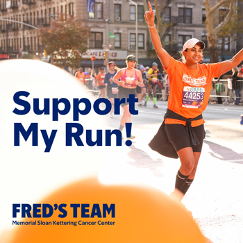 Support My Run! - Shareable social media image